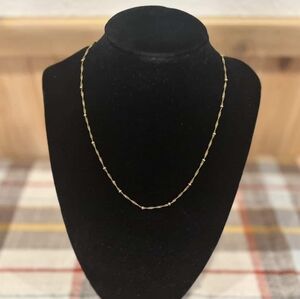 16 Inch Stamped 925 LIRM Gold Plated Necklace